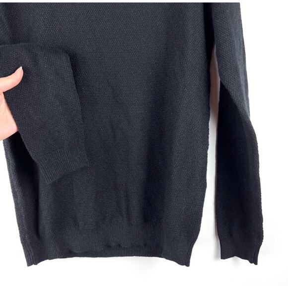 NEW Black Metallic Chain Neck Pullover Bow Sweater S/M Preppy Barbie - Picture 5 of 9